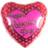 Horror-Shop Happy Valentins Day Folienballon mit Punkten Herzballon