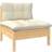 vidaXL midterdel havesofa Modulsofa