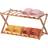 Basicwise Bamboo Foldable Organizer Shoe Rack