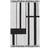 Kristina Dam Studio Minimal Bath Towel Black, White (80x50cm)