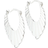 Aqua Dulce Creoler Fan Hoop - Silver