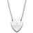 Gucci Trademark Heart Necklace - Silver