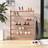 vidaXL Brown, 90 W Engineered Brown/Grey Shoe Rack