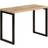 vidaXL 110x50x76 massivt Matbord
