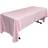 LA Linen Linen Tablecloth White, Pink