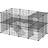 Songmics 2 Floors Customisable Playpen Run Cage Enclosure Crate