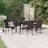 vidaXL Outdoor Patio Dining Set, 1 Table incl. 6 Chairs