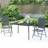 vidaXL Anthracite Steel Mesh Garden Table 110 x 80 x 72 cm