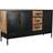 Dkd Home Decor Brown Black Metal Mango wood Sideboard