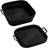 INF Collapsible Square Air Fryer Silicone Mold Mikrovågsredskap 6.2cm