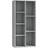 vidaXL grey sonoma Cabinet Book Shelf