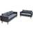 vidaXL 2-pers. 3-pers. Sofa 2stk 2 personers