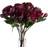 Hill Interiors Burgundy Peony Rose Flower Artificial Plant