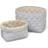 Cam Cam Copenhagen Quiltade Förvaringskorgar Classic Stripes 2 st
