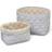 Cam Cam Copenhagen Quilted Storage Basket Classic Stripes 2-pack