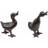 Achla Designs Pair of 2 Ducklings Garden Statue, Tall, Bronze