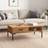 vidaXL brown Solid Pine Coffee Table 50x90cm