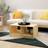 vidaXL 75x50x33,5 massivt granträ Soffbord 50x50cm