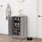 vidaXL grey sonoma Engineered Shoe Rack
