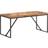 vidaXL 160x70x76 massivt Matbord