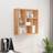 vidaXL Solid Wood Walnut 49 x 15 x 49 cm Wall Shelf