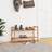 vidaXL Solid Wood Walnut 1 pcs Shoe Rack