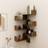 vidaXL Corner Shelves 2 Pcs Smoked Oak Wall Shelf 40cm