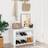 vidaXL High Gloss Engineered Shoe Rack