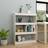 vidaXL Massivt Fyrretræ Hvid 100 x 30 x 103 cm Bogreol