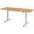 Hammerbacher Electric Height Adjustment 720 - 1190 mm Oak Finish Writing Desk