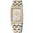 Gevril Womens Ave of Americas Mini Women’s Two toned IPYG Diamond Case, White MOP Silver & Gold One Size