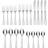 Oneida Colonial Boston 20-Piece Stainless-Steel Flatware Set, Service for 4 Juego de cubiertos 20pcs