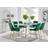 Furniturebox Green Kylo Dining Set