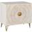 Dkd Home Decor Golden Metal White Mango wood Sideboard