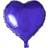 Hjerte Folieballon Lilla