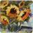 Certified International Sunflower Bouquet Square 12.5" Serveringsfat