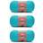 Red Heart Soft Yarn-Turquoise Multipack Of 3