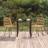 vidaXL 3 Piece Garden Poly Rattan Patio Dining Set, 1 Table incl. 2 Chairs