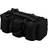vidaXL 3-in-1 Army-Style Duffel Bag 90L Black Travel Storage Holdall Backpack