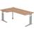 Hammerbacher Schreibtisch Teda H680-860xB2000xT1200mm Nussbaumdekor Winkelf.R/L Writing Desk