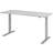 Hammerbacher 700 Light Grey Aluminium Silver Writing Desk