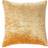 Homescapes Mustard Luxury Crushed Velvet Complete Decoration Pillows Gold, Yellow (45x45cm)