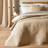Bianca Luxurious Linear Lines Bedspread Beige, Brown, White, Natural