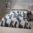 Hoem Meta Abstract Geometric Rich Duvet Cover Grey, Black, Blue