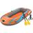 Bestway Gummibåt Kondor Elite 3000, 2.46 x 1.22 meter, orange åror handpump lagningslapp