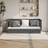 vidaXL Grey, Solid Wood Pine Day Bed Sofa 3 Seater