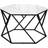 Homcom Modern High Gloss Marble Coffee Table 70x81cm