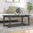 vidaXL Grey, 110 Solid Pine Coffee Table