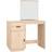 vidaXL Solid Wood Pine Natural Sminkbord 50x95cm