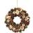 Gold Rose & Pinecone Wreath 30cm Decoration